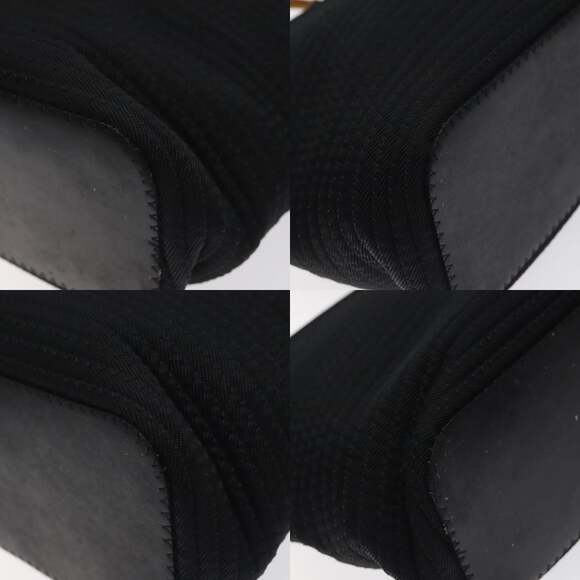 GUCCI Bamboo Hand Bag Nylon Black Silver 000 2058 0540 5 - Picture 10 of 12